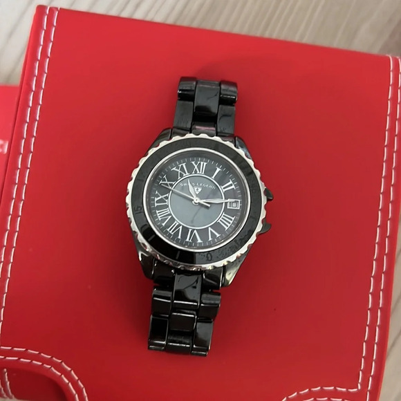 Swiss Legend Karamica Black High-Tech Ceramic Women’s Watch Water Proof - Picture 3 of 6